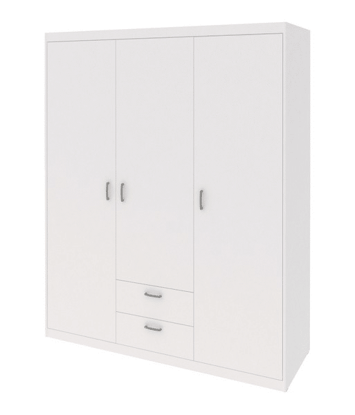 Šatní skříň Mega 140, bílá