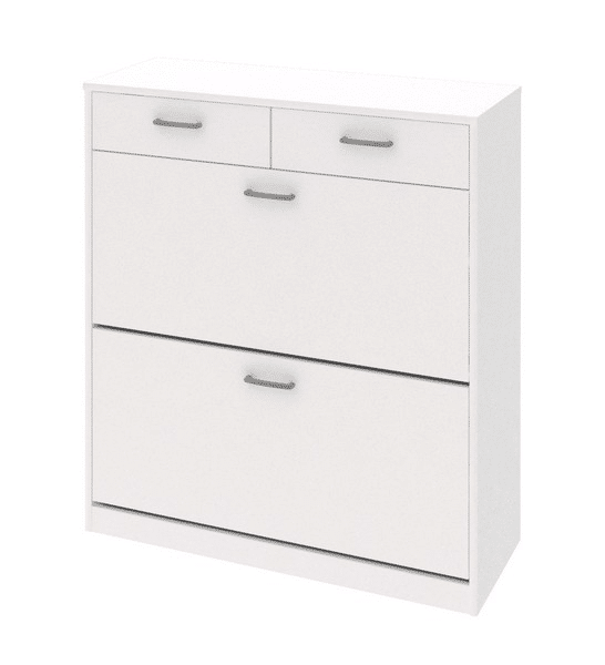 Středně vysoký botník Mega 93, bílá