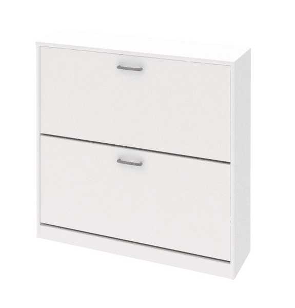 Nízký botník Mega 82, bílá