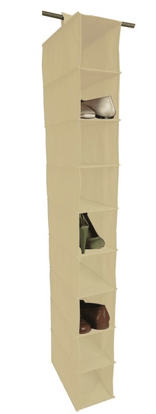 Závěsný regál Cover (9 přihrádek), béžový