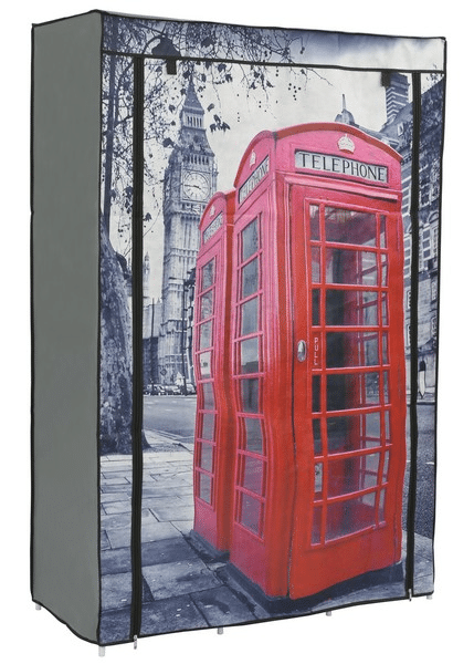 Látková skříň Telefonní budka