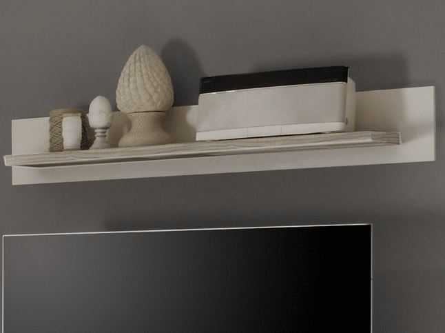 Nástěnná police Toronto, bělená pinie/pískový dub