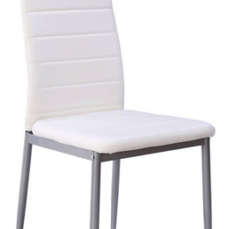 Jídelní židle Zita, bílá ekokůže