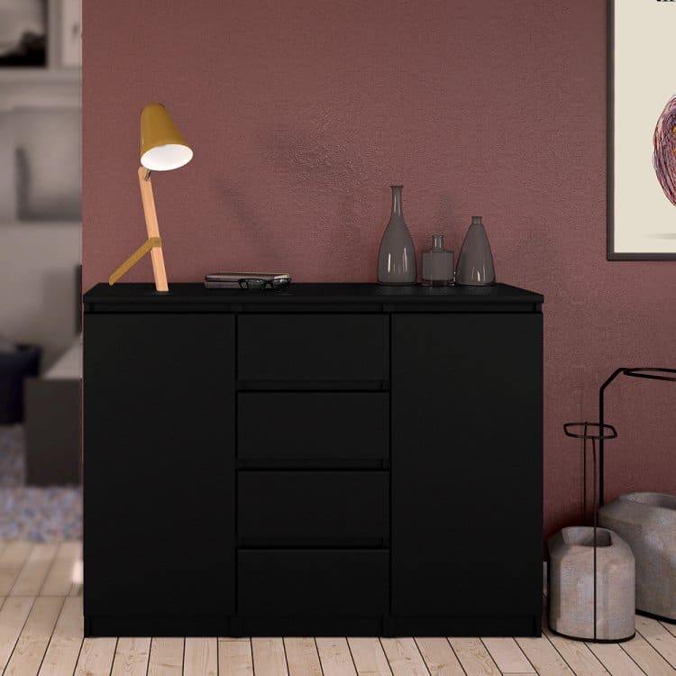 Komoda Naia 71077 černý mat - TVI