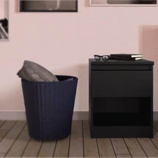 Noční stolek Naia 71082 černý mat - TVI