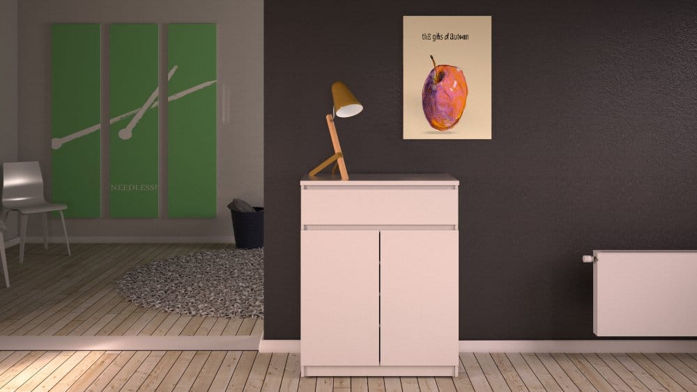 Komoda bílý lesk Naia 76220 - TVI