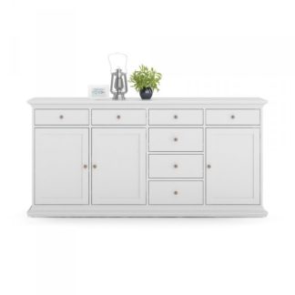 Velká bílá komoda Paris 77826 - TVI