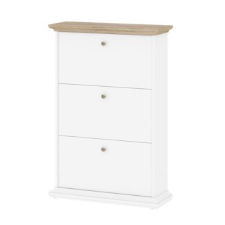 Botník Paris 70309 bílá/dub - TVI