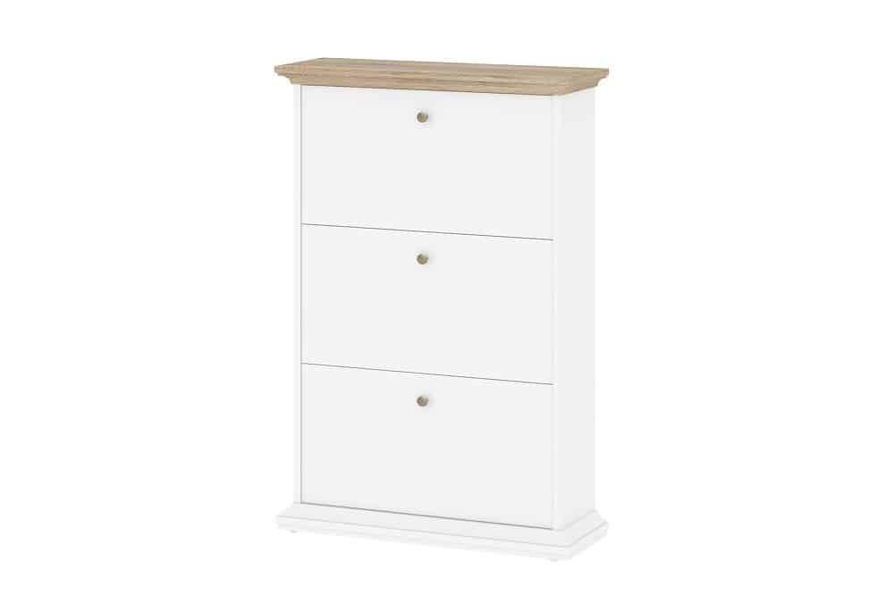 Botník Paris 70309 bílá/dub - TVI