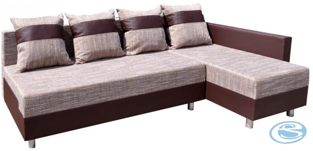 Sedací souprava Rosana pravá hnědá - FALCO