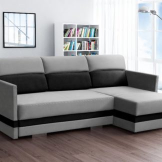 Rohová sedací souprava Coliber černo-šedá - FALCO