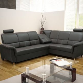 Rohová sedací souprava Diana černá - FALCO