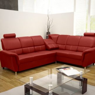 Rohová sedací souprava Diana červená - FALCO