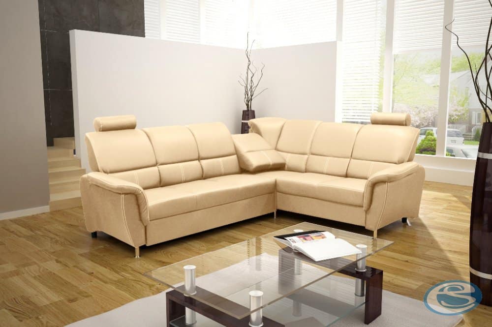 Rohová sedací souprava Diana krémová - FALCO