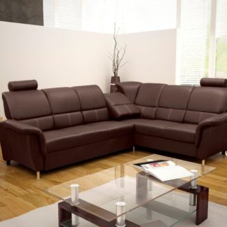Rohová sedací souprava Diana hnědá - FALCO