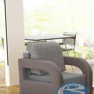 Křeslo Laura šedo-hnědé - FALCO