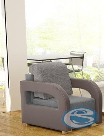 Křeslo Laura šedo-hnědé - FALCO