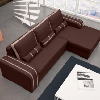 Rohová sedací souprava Viper hnědá - FALCO