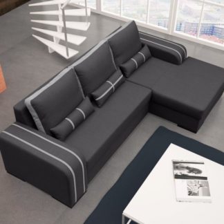 Rohová sedací souprava Viper tmavě šedá - FALCO