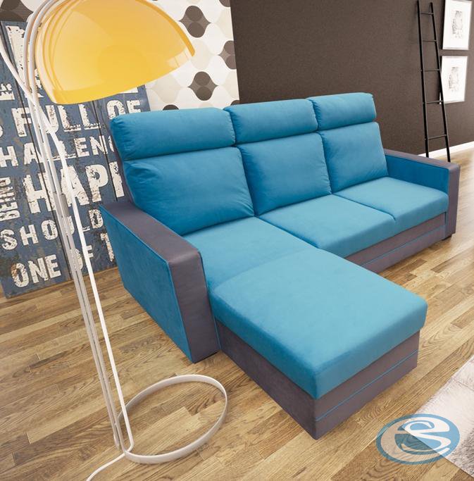 Rohová sedací souprava Maxx modro-šedá - FALCO