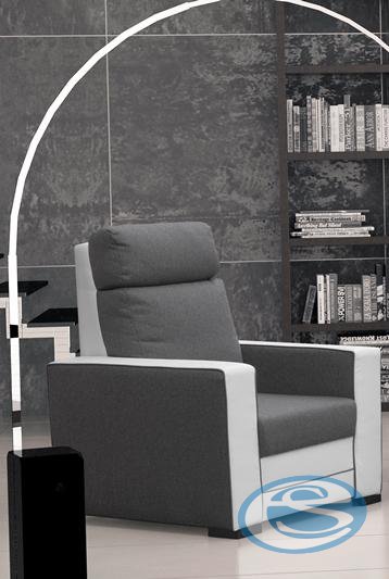 Křeslo Maxx šedo-bílé - FALCO