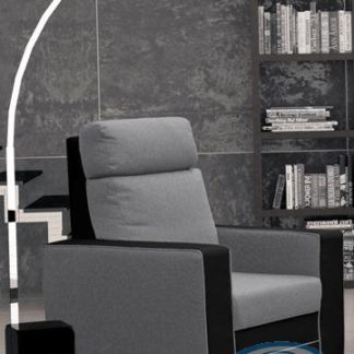 Křeslo Maxx světle šedé-černé - FALCO