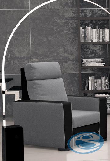 Křeslo Maxx světle šedé-černé - FALCO