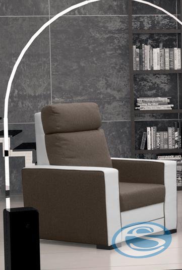 Křeslo Maxx hnědo-bílé - FALCO