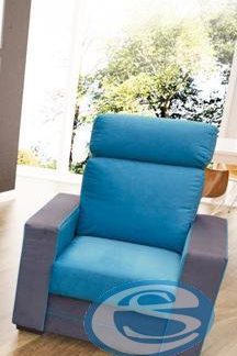 Křeslo Maxx modro-šedé - FALCO