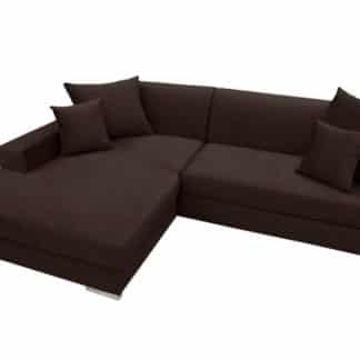 Rohová sedací souprava Mexico tmavě hnědá - FALCO