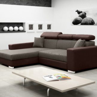 Rohová sedací souprava Mexico de Lux tmavě hnědá - FALCO