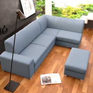 Rohová sedací souprava Minister světle šedá - FALCO