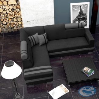 Rohová sedací souprava R1 tmavě šedá - FALCO