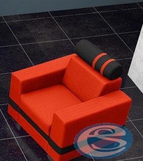 Křeslo R1 oranžovo-černé - FALCO