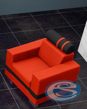 Křeslo R1 oranžovo-černé - FALCO