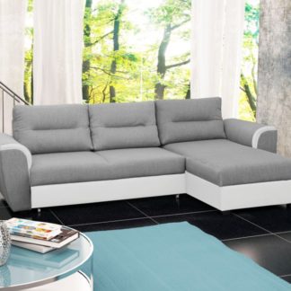 Rohová sedací souprava Tomek šedo-bílá - FALCO