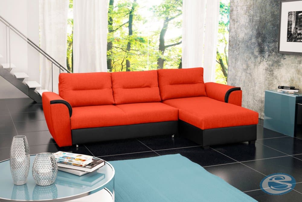 Rohová sedací souprava Tomek oranžová - FALCO