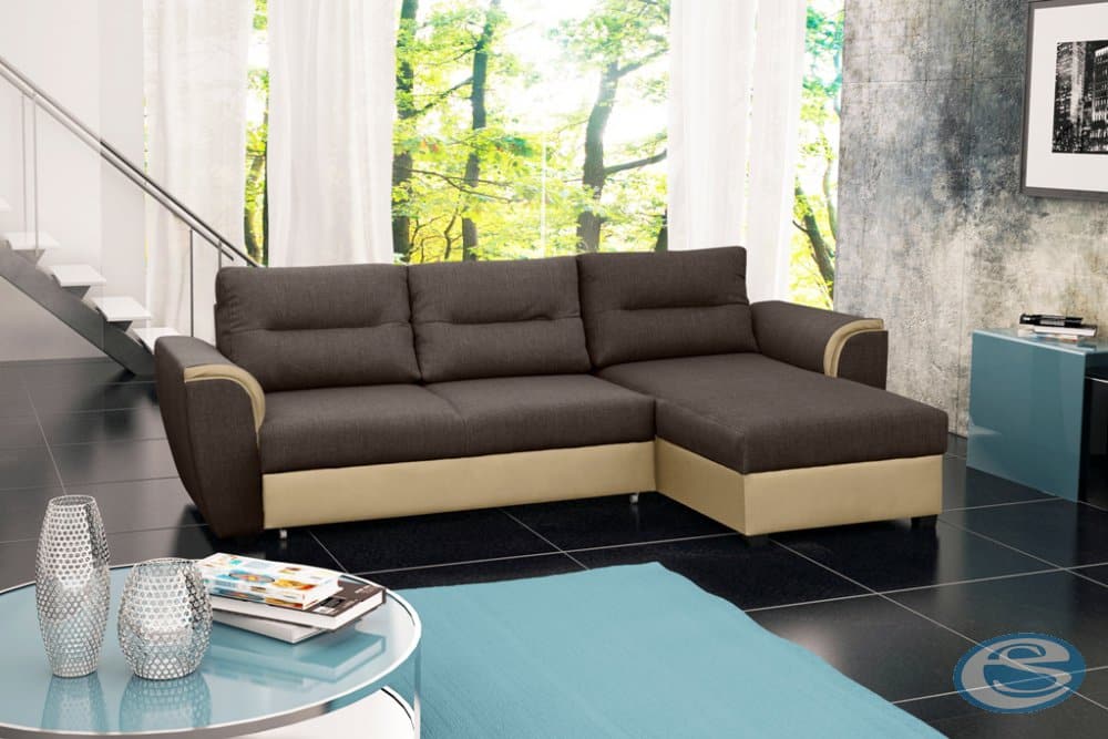 Rohová sedací souprava Tomek hnědá - FALCO