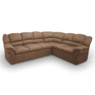 Rohová sedací souprava Amelia hnědá pravá - TempoKondela