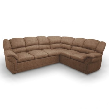 Rohová sedací souprava Amelia hnědá pravá - TempoKondela