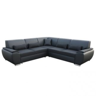 Rohová sedací souprava Emily černá levá - TempoKondela