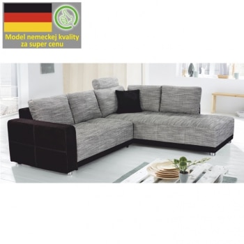 Rohová univerzální sedací souprava Orlan šedý melír - TempoKondela