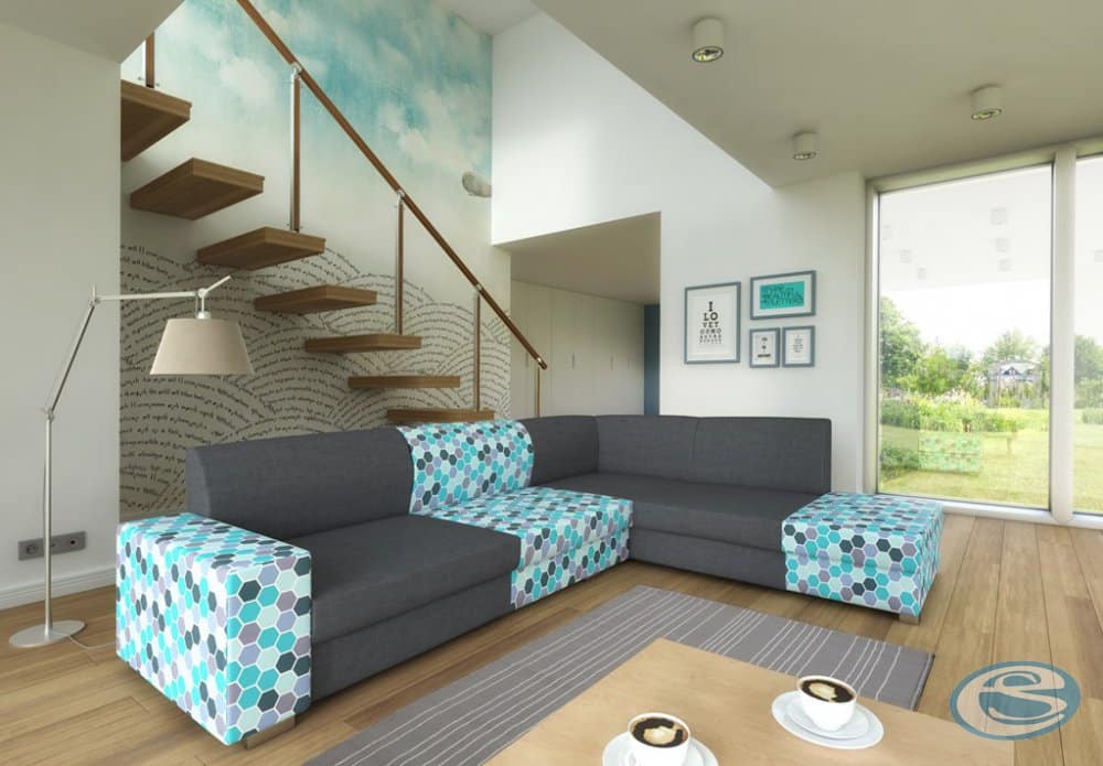 Rohová sedací souprava Diarado tmavě šedá - FALCO