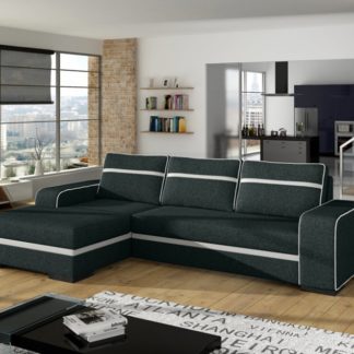 Rohová sedací souprava Finn černá - FALCO