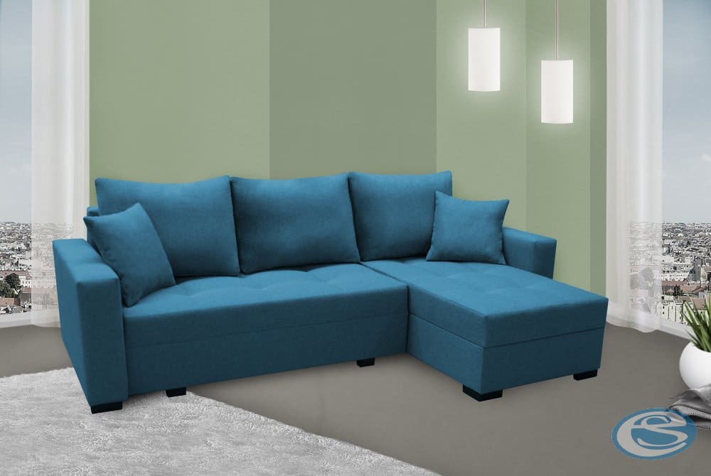 Rohová sedací souprava Nevada světle modrá univerzální - FALCO