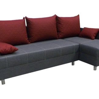 Sedací souprava Frankie Duo šedá/bordó pravá - FALCO