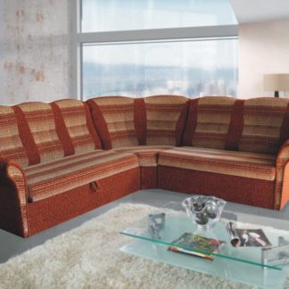 Rohová sedací souprava Agata pravá cihlová - FALCO