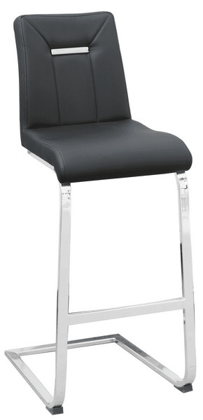 Barová židle Flex, černá ekokůže
