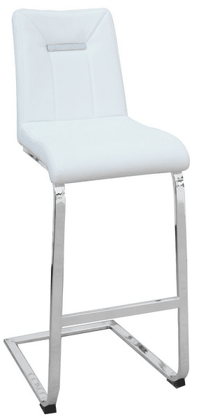 Barová židle Flex, bílá ekokůže