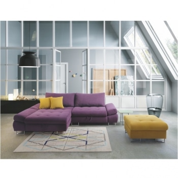 Rohová rozkládací sedací souprava Gres levá - TempoKondela